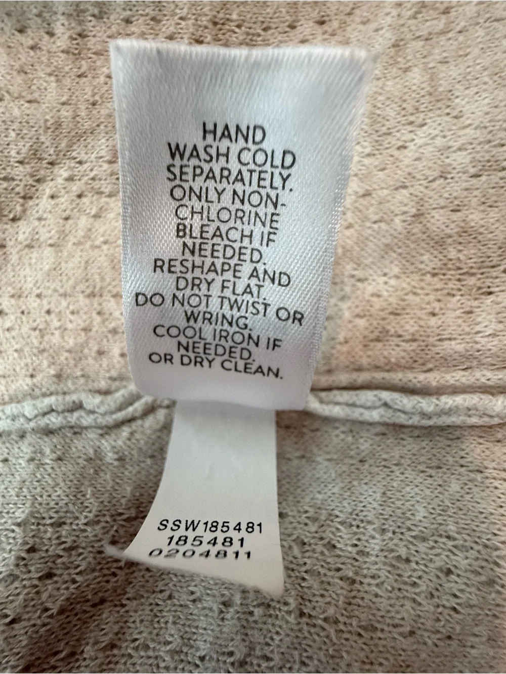 J. Jill Light Cream Open-Front Textured Cardigan